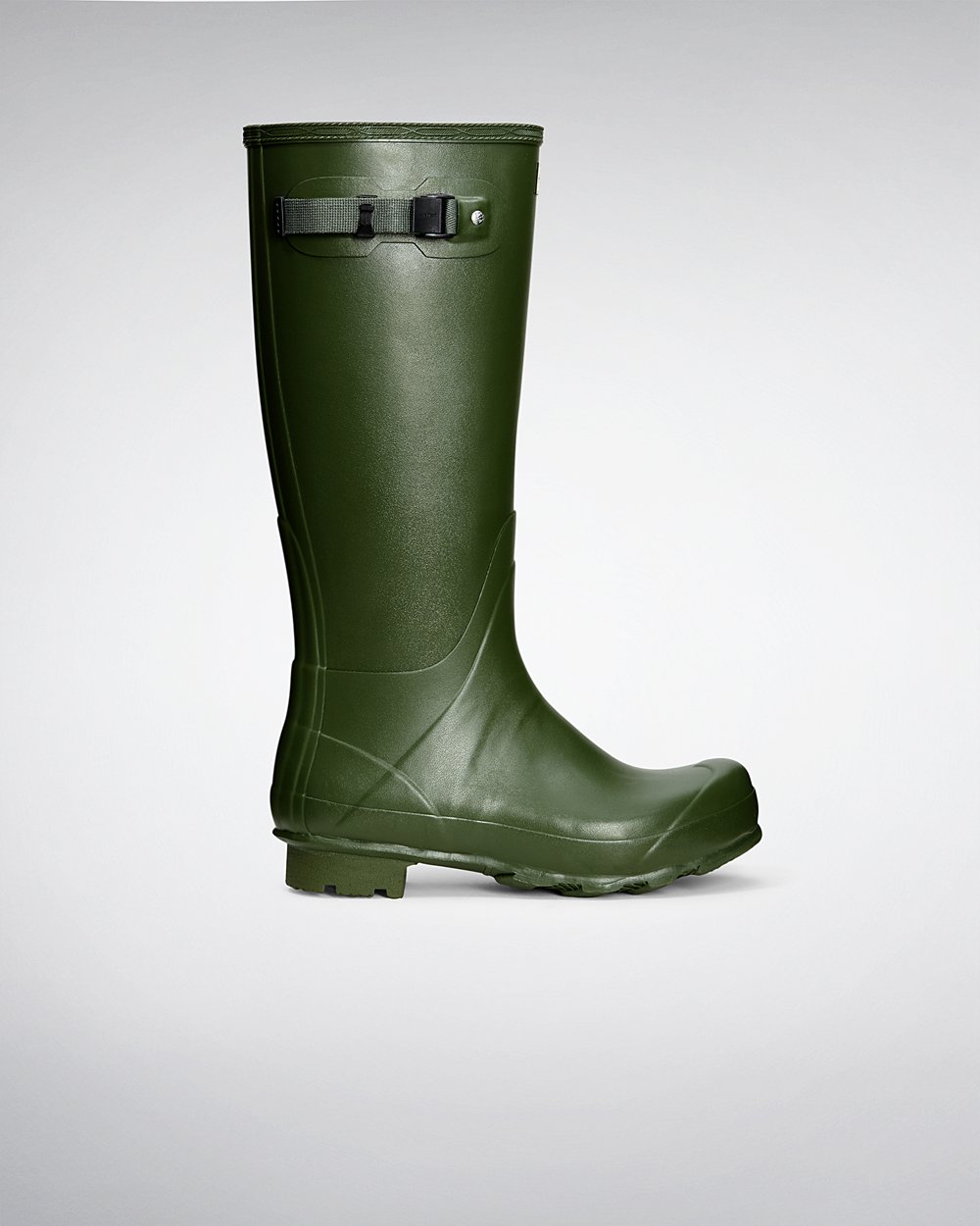 Botas de Lluvia Altas Hunter Hombre - Norris Field - Verdes - OTHAYUS-81